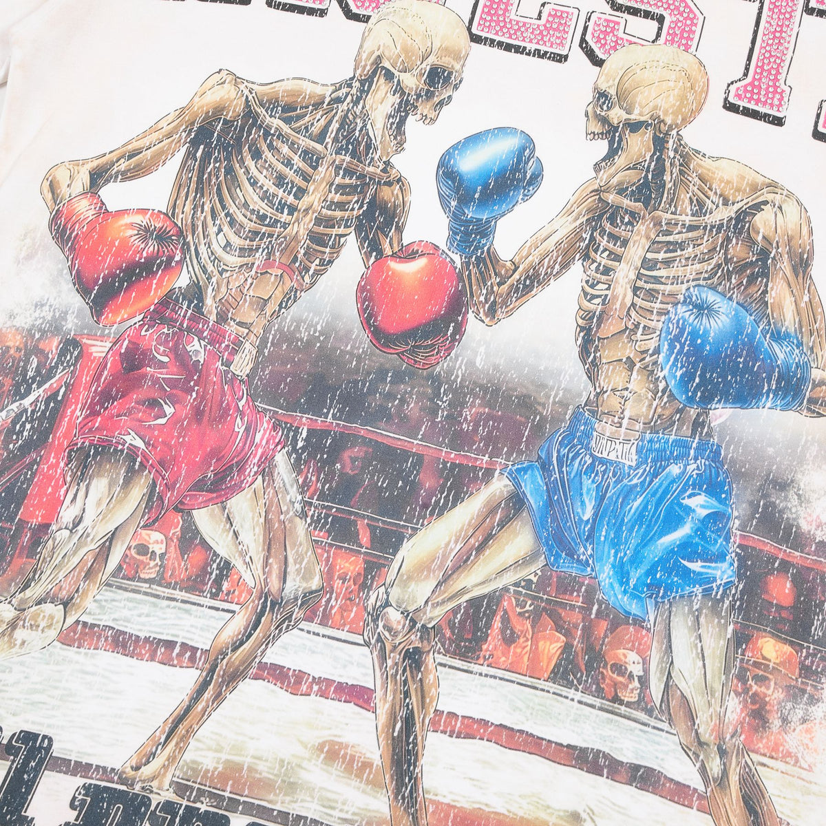 MAJESTIK Skeleton Boxing Graphic T-Shirt