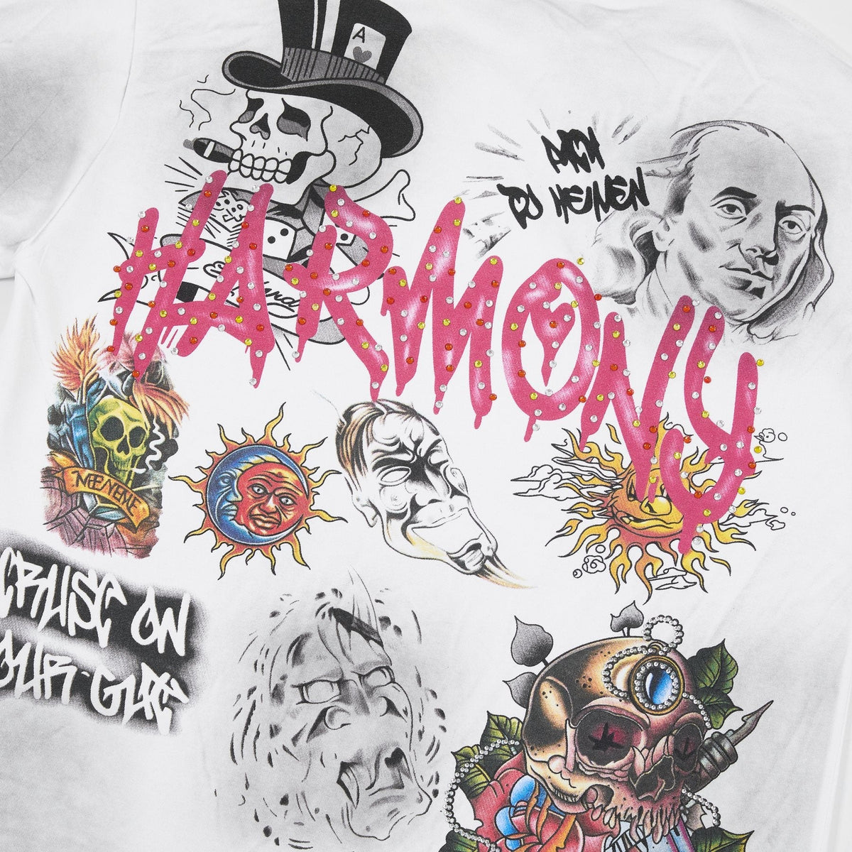 HARMONY Rhinestone-Style Graphic T-Shirt