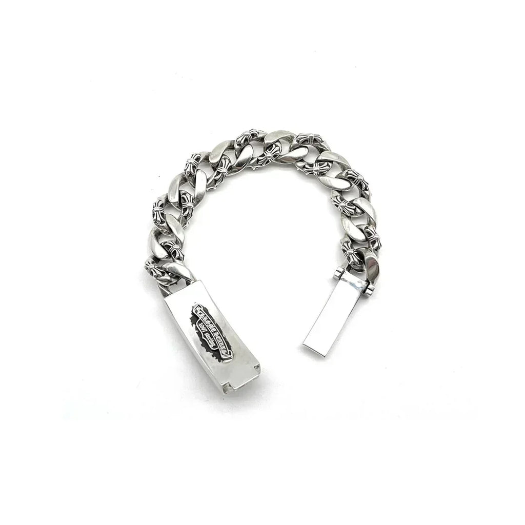 Chrome-Hearts DAGGER ID FANCY LINK CLIP BRACELET -9