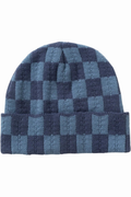 SERVICE WORKS CHUNKY CHECK BEANIE Navy