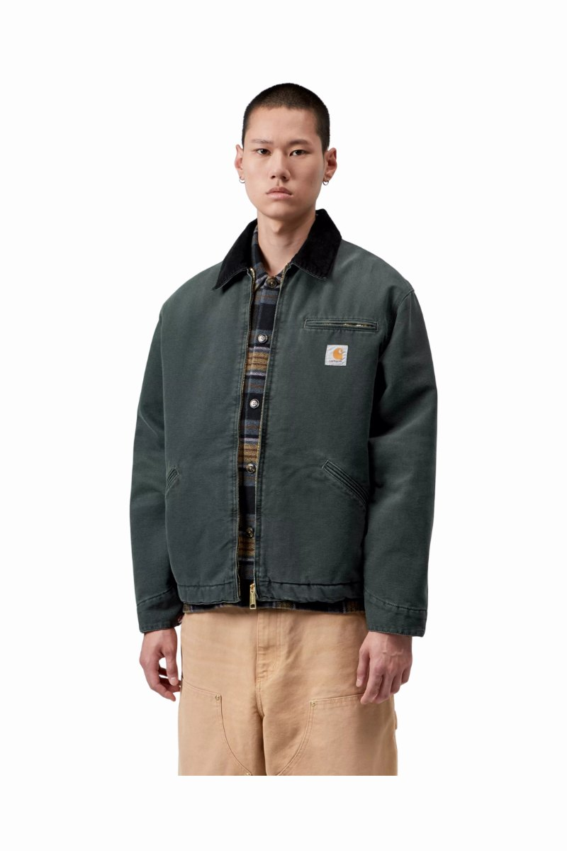 CARHARTT WIP OG DETROIT JACKET Raven / Black Stone Canvas