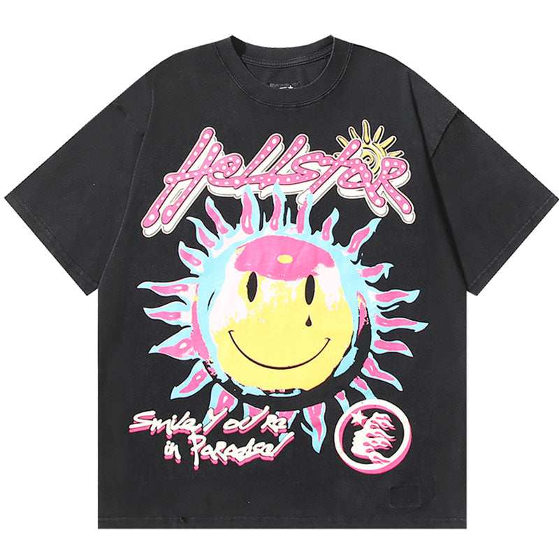 Hellstar Soarin Sun Smile Paradise Tee Black