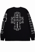 HUF HARD LUXE L/S T-SHIRT Black