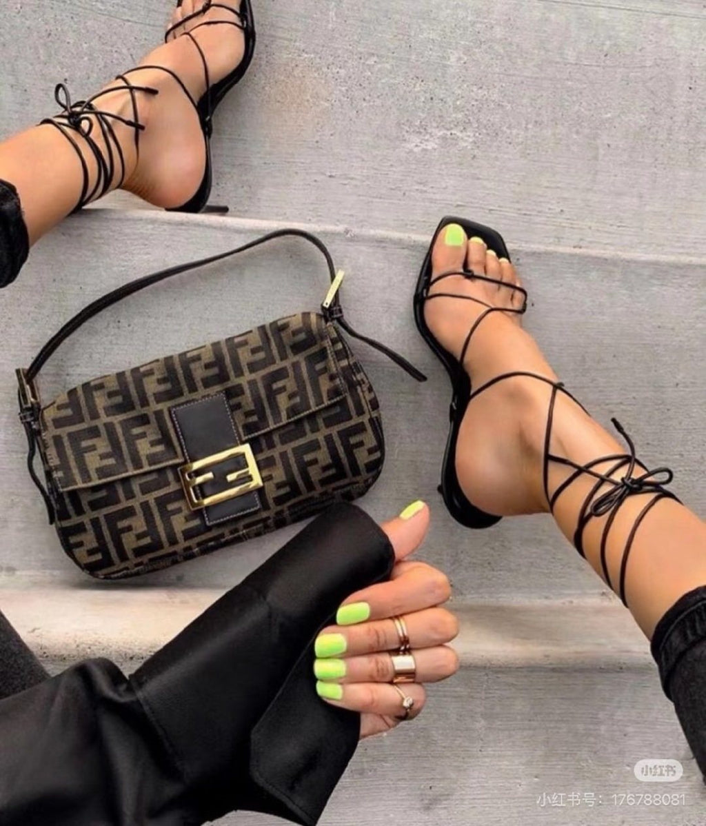 Fendi Monogram Flap Shoulder Bag
