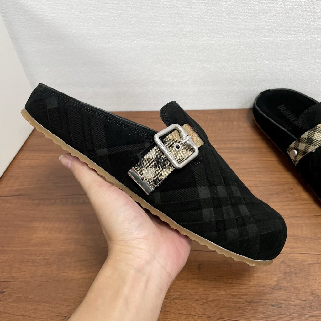 Burberry Men's Patterned Slip-On Sandals