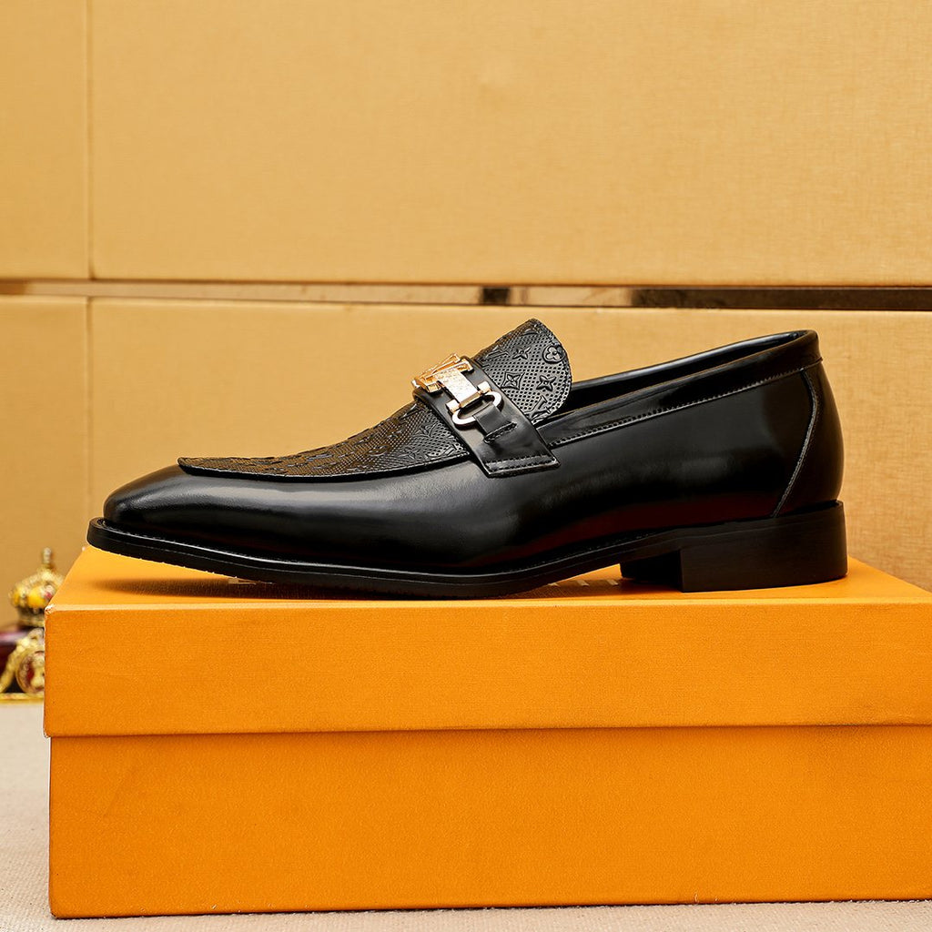 Louis Vuitton Embossed Buckle Loafers - Embossed Vamp Panels
