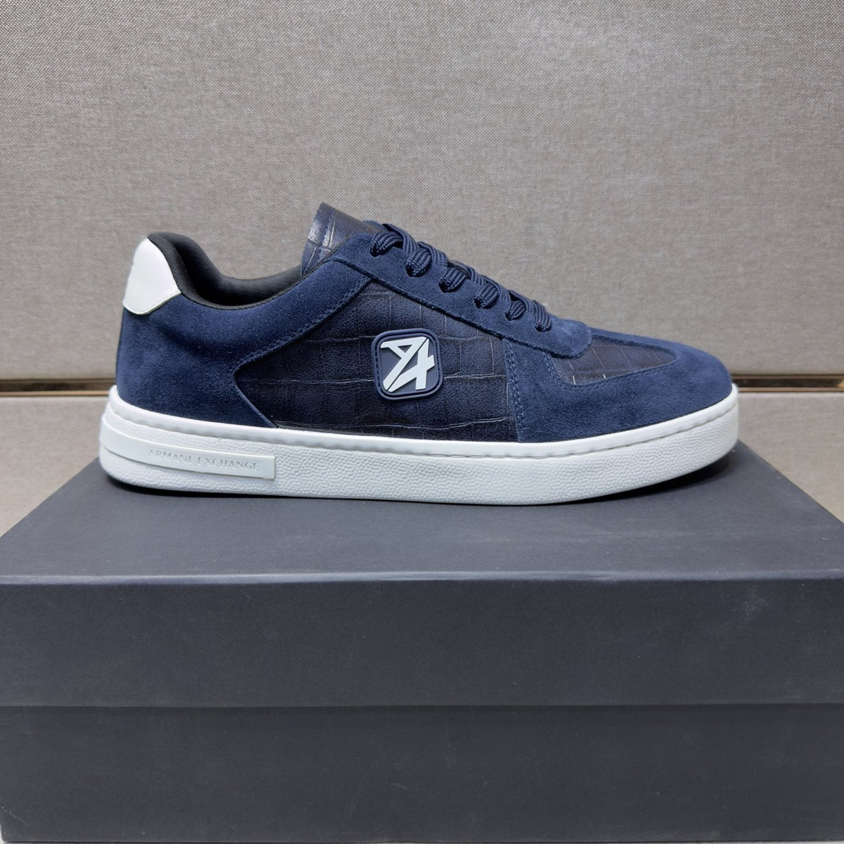 Armani Exchange Men's Paneled Low-Top Sneakers