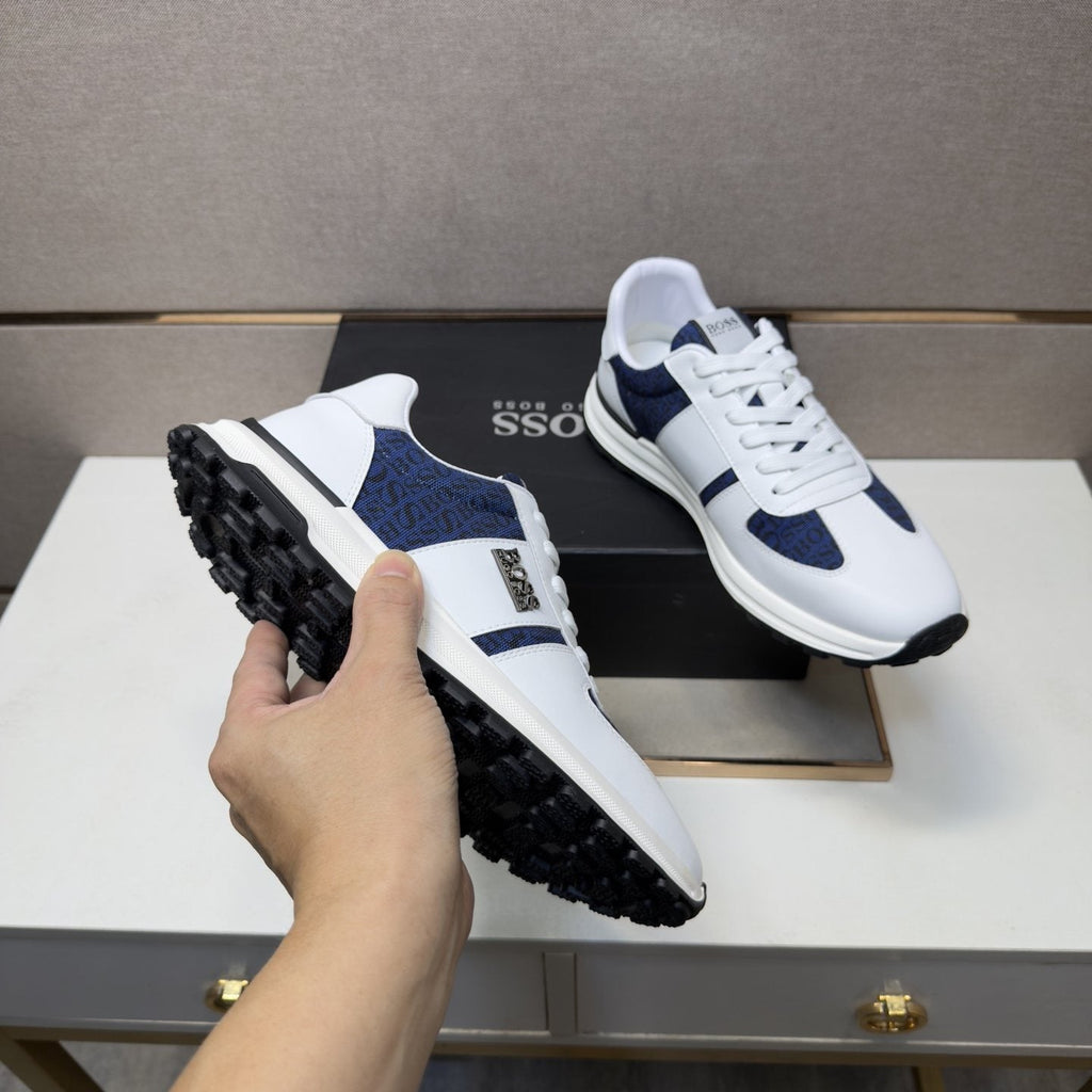 Hugo Boss Contrast-Panel Low-Top Sneakers