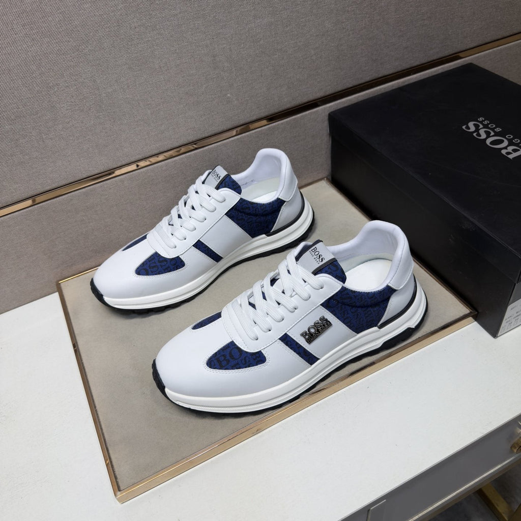 Hugo Boss Contrast-Panel Low-Top Sneakers