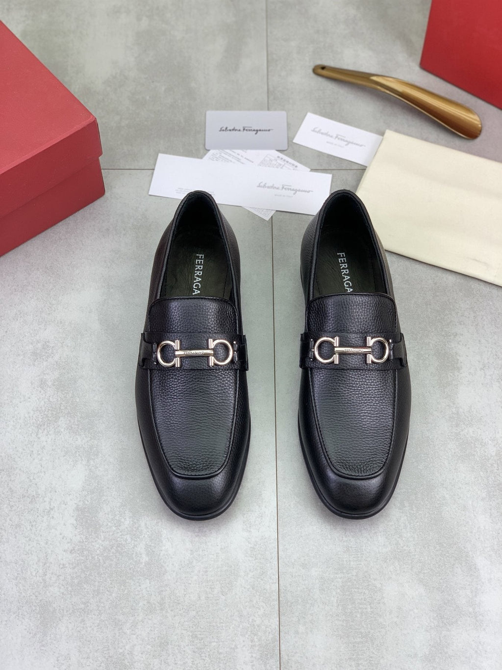 Salvatore Ferragamo Men's Textured Bit Loafers