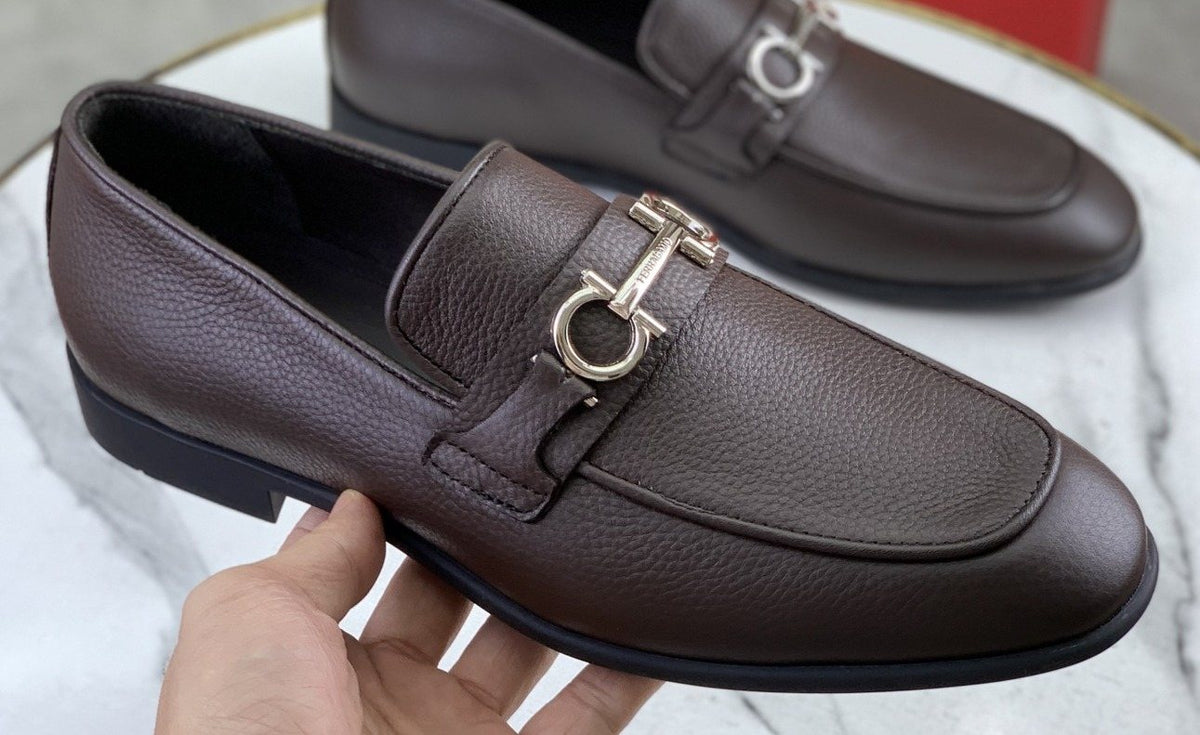 Salvatore Ferragamo Men's Textured Bit Loafers