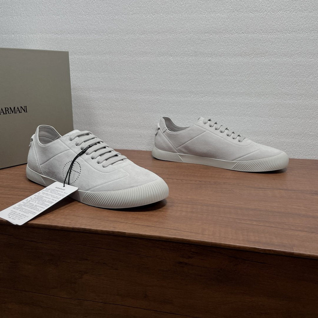 Giorgio Armani Perforated Low-Top Sneakers