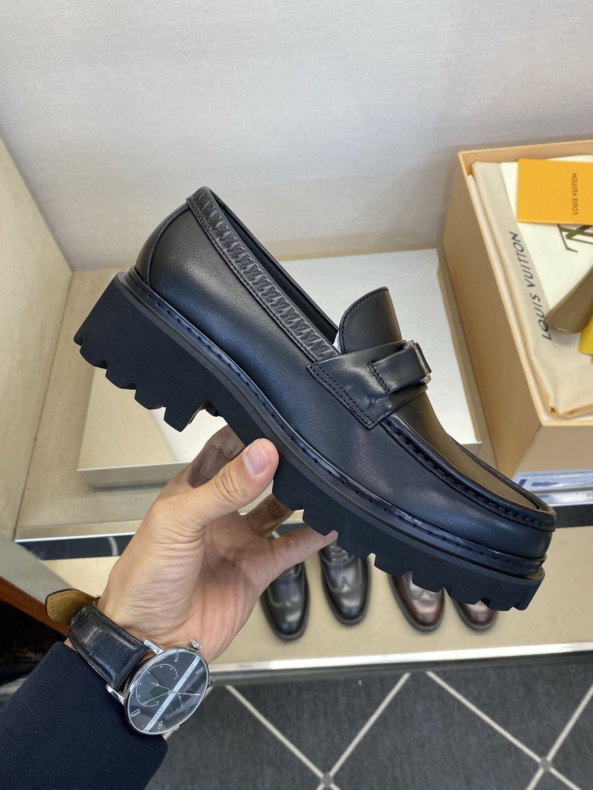 Louis Vuitton Men's Metal Hardware Loafers