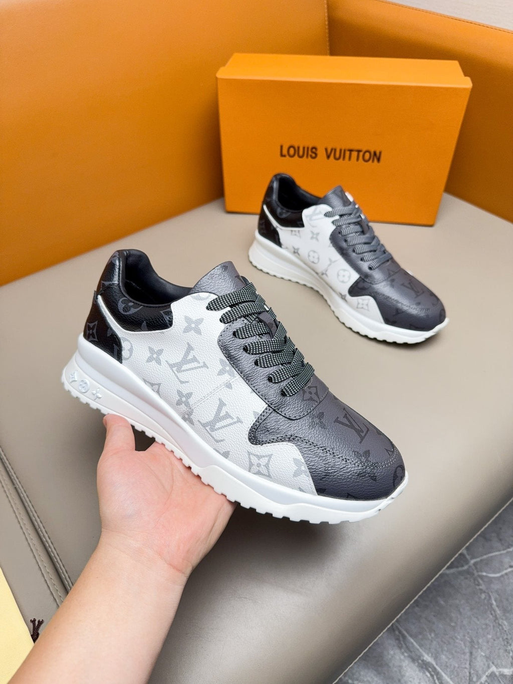 Louis Vuitton Monogram-Pattern Sneakers