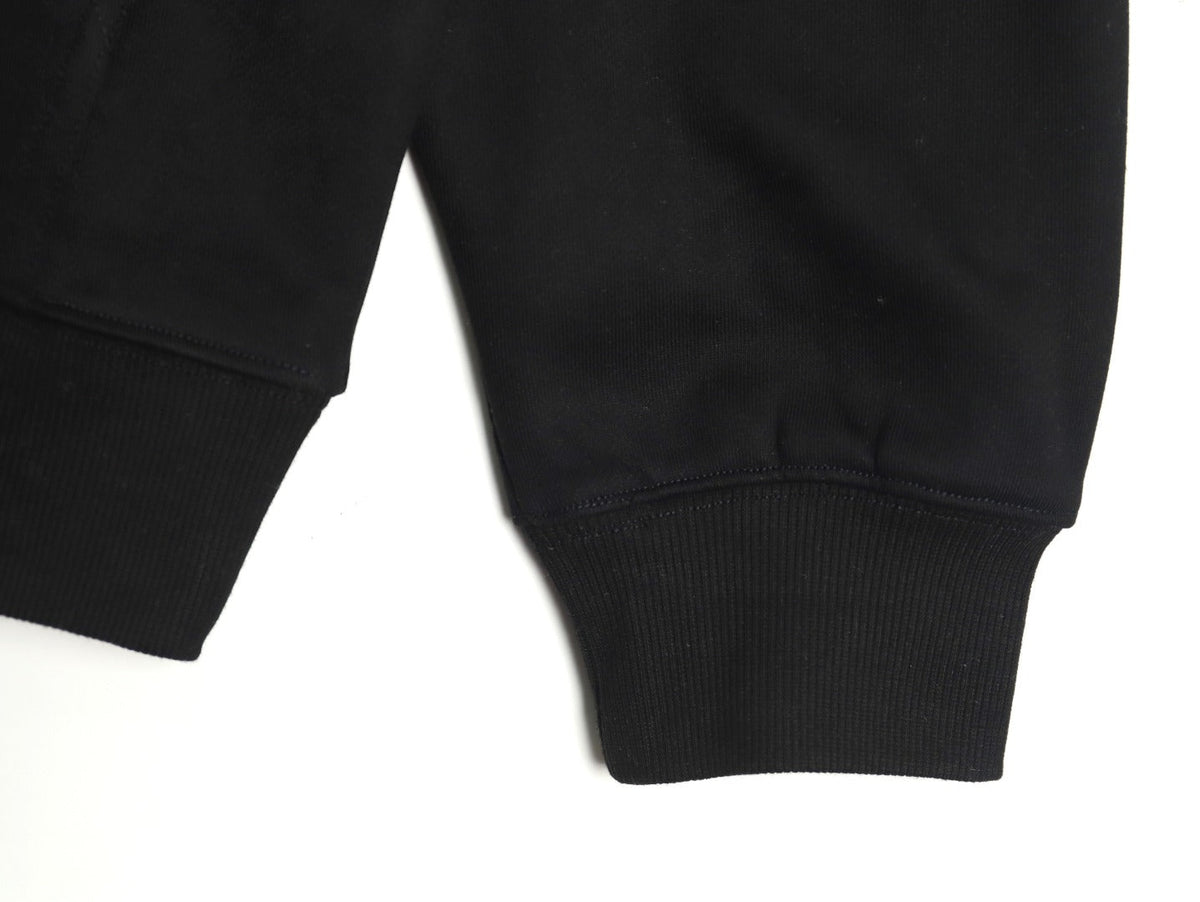 Dior CD Three-Color Badge Patch Hoodie - Black