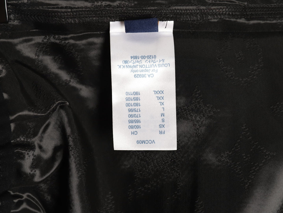 Louis Vuitton Tonal Monogram-Style Drawstring Shorts - Black